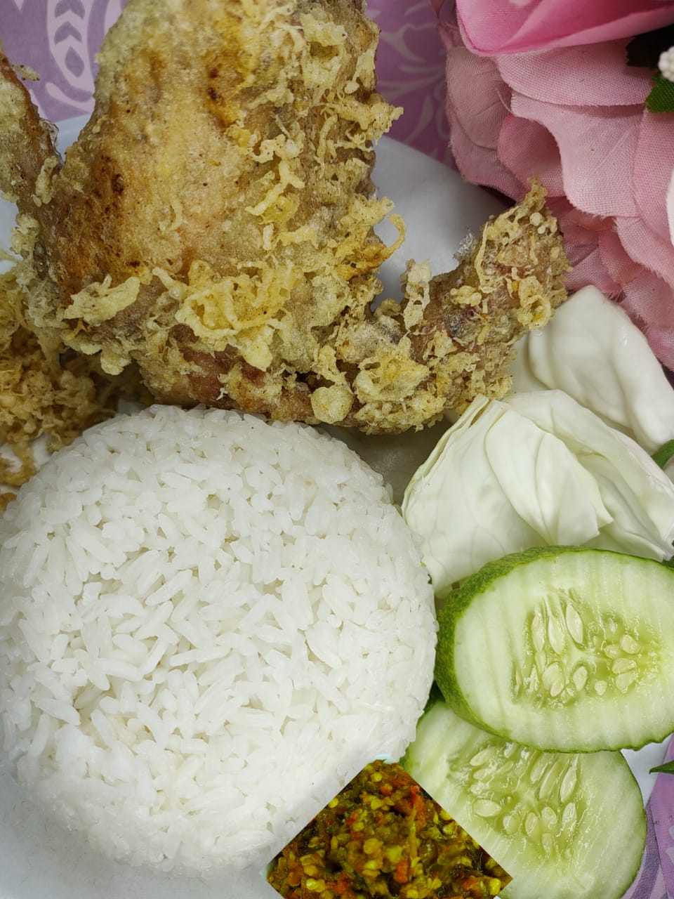 AYAM GEPUK JUMBO + NASI