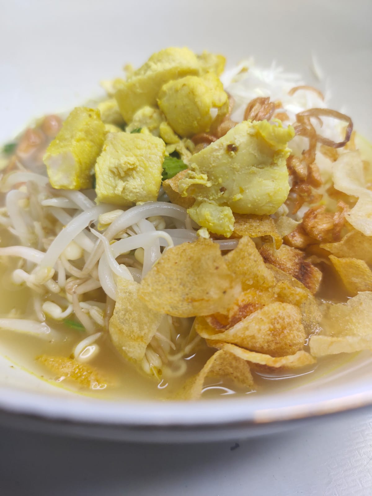 soto ayam + nasi