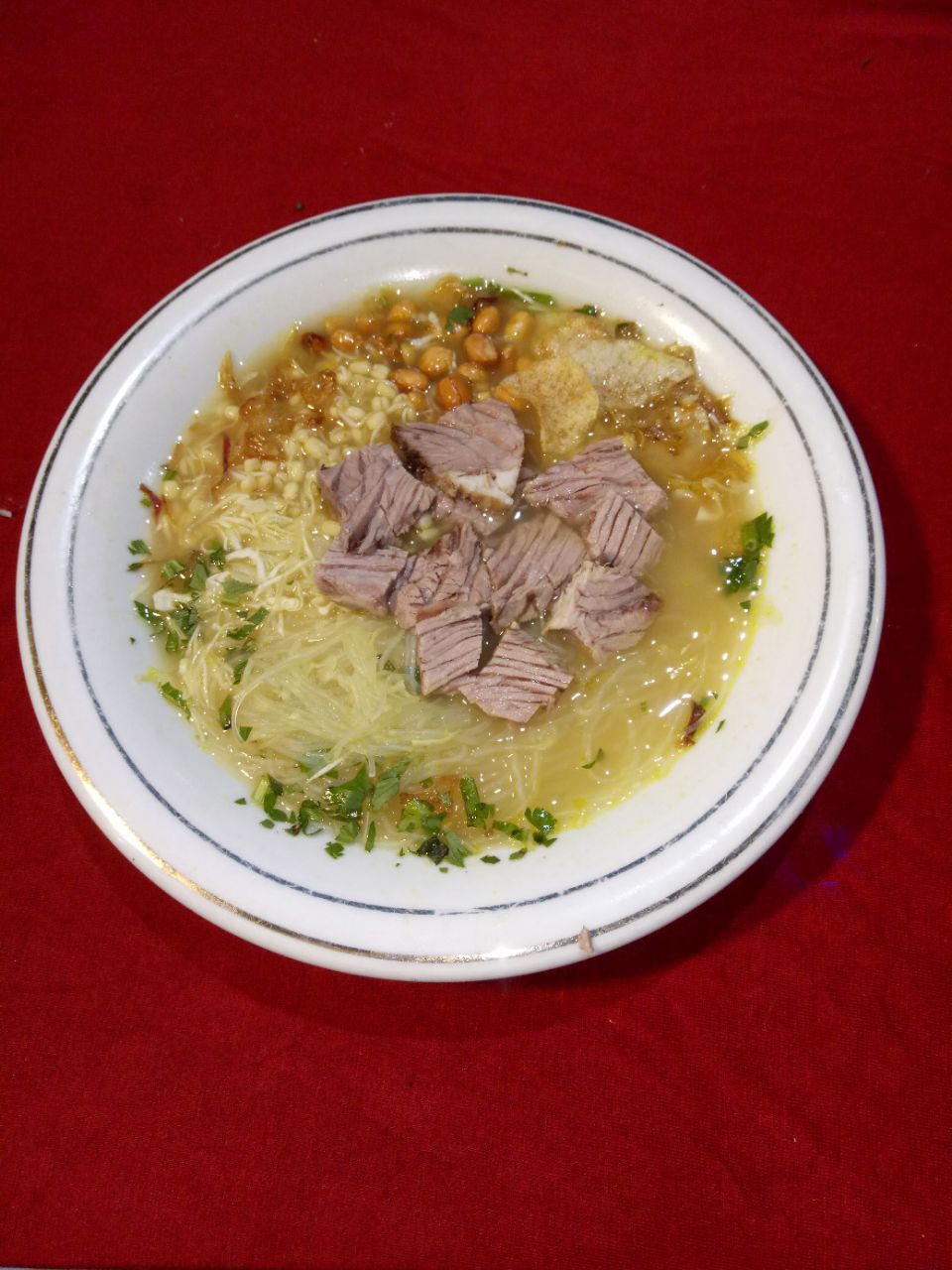 soto daging sapi+ nasi