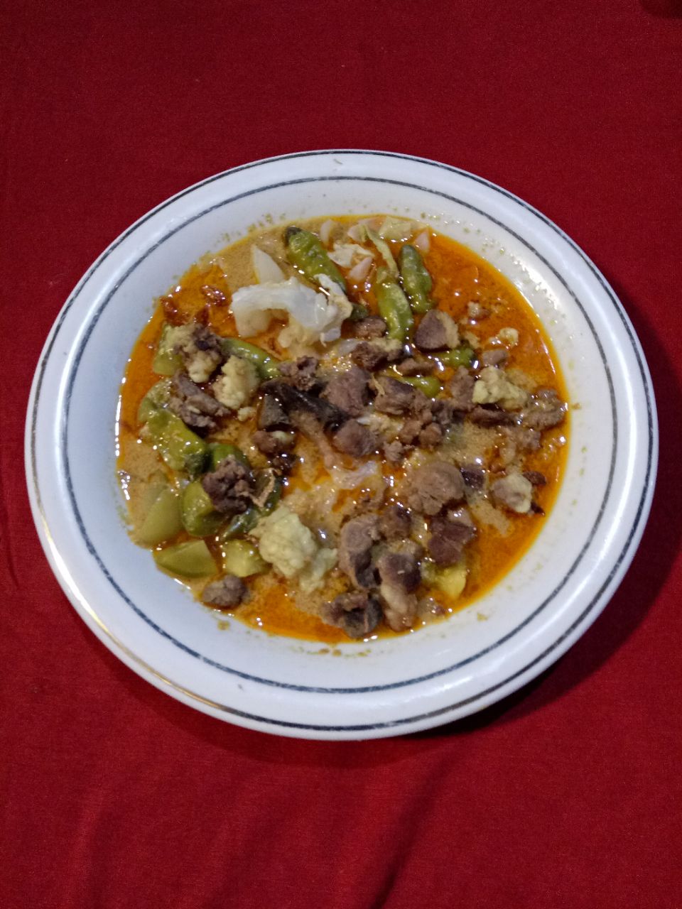 tongseng daging sapi + nasi