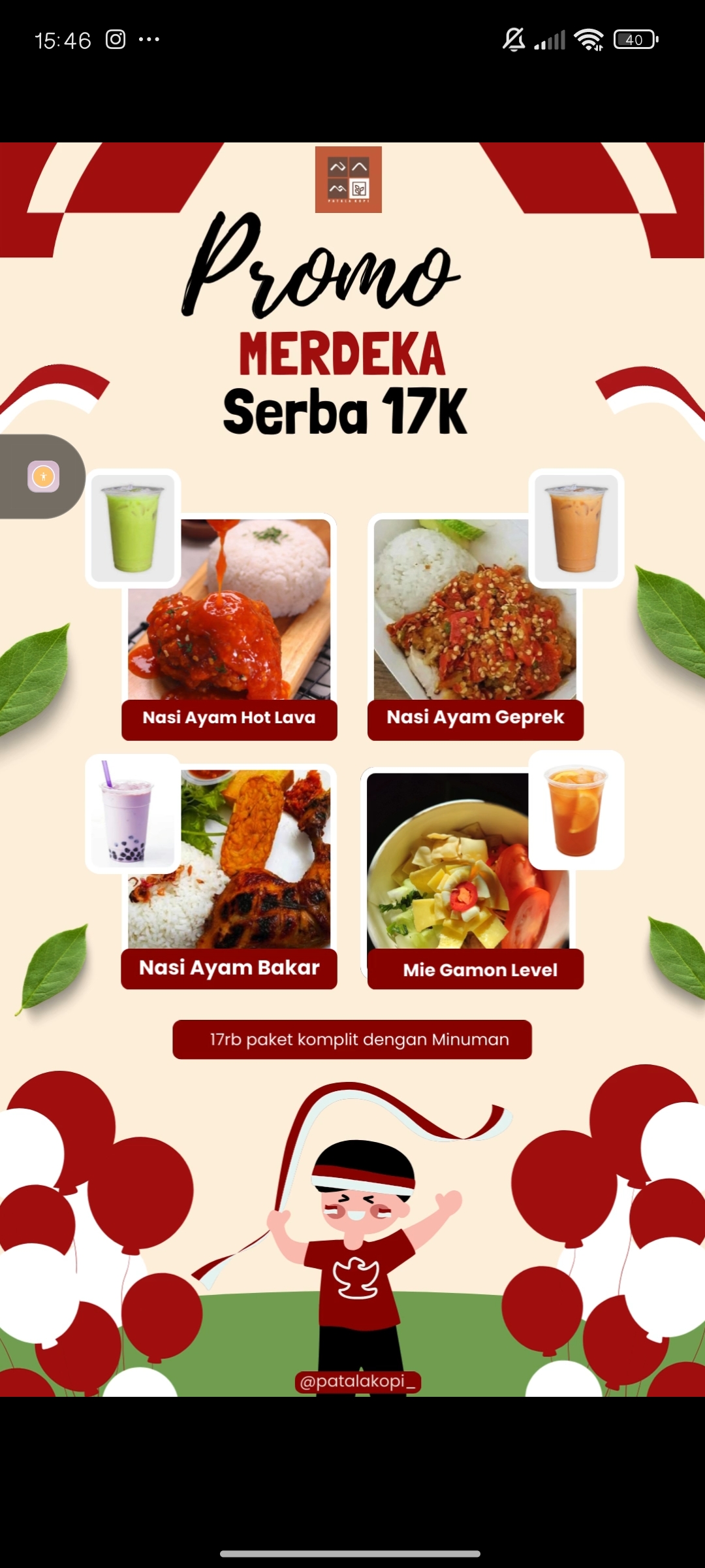 Paket Promo Agustusan 17rb an